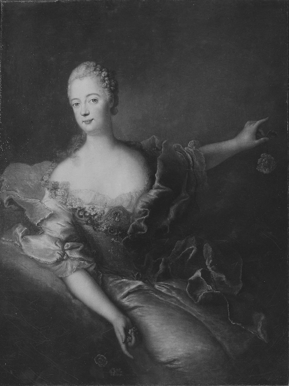 Anna Louise Elisabeth, 1738-1820, prinses van Brandenburg-Schwedt, prinses van Pruisen door Antoine Pesne