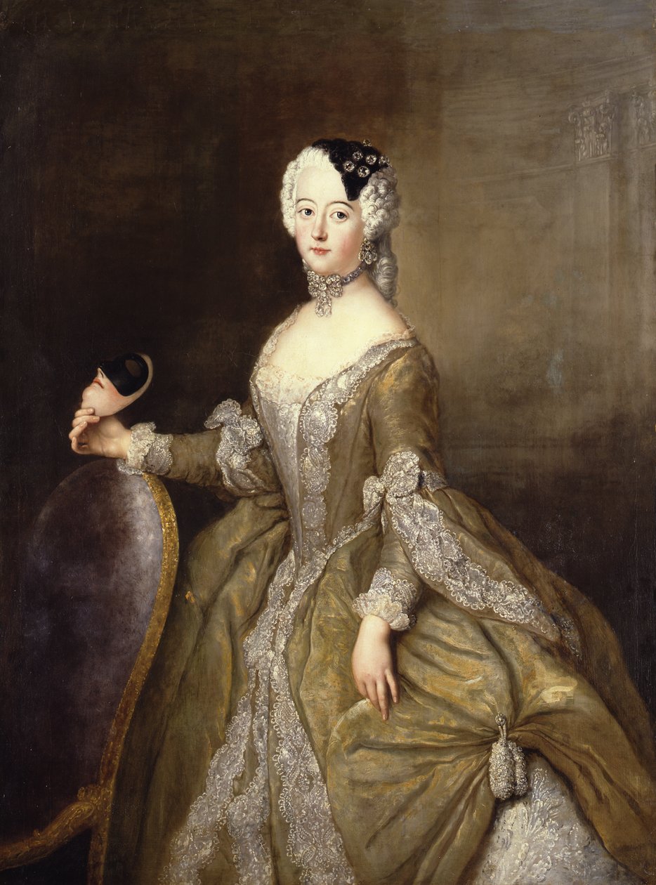 Louise Ulrike, prinses van Pruisen (1720-1782) door Antoine Pesne