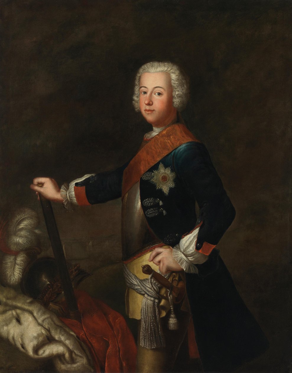 Portret van Frederik II van Pruisen als kroonprins door Antoine Pesne