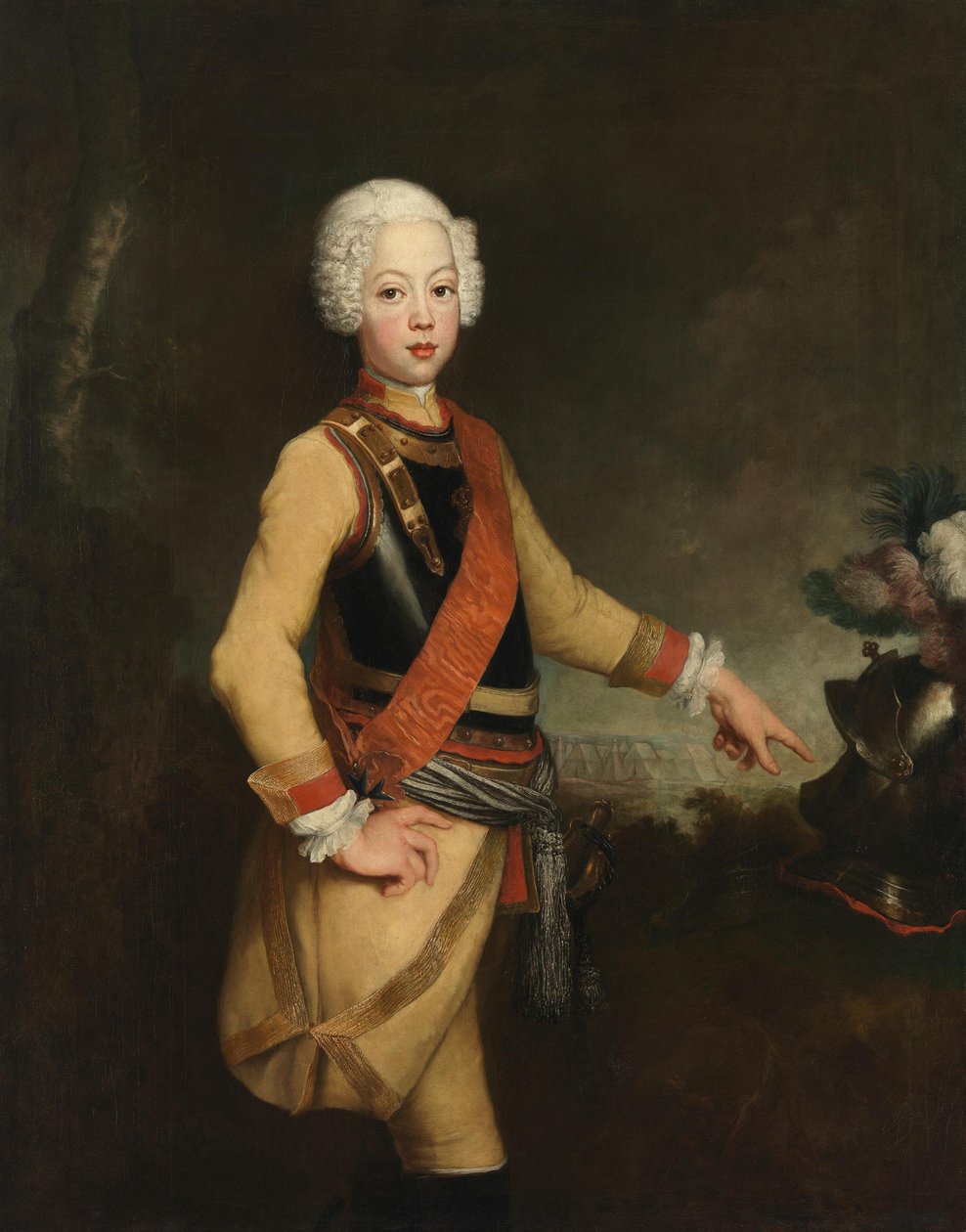 Prins August Willem van Pruisen door Antoine Pesne