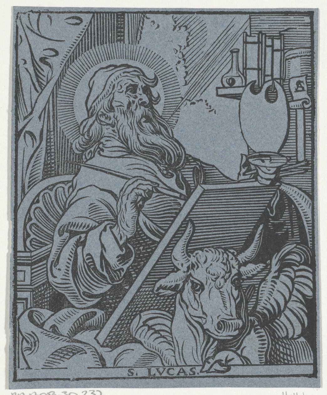 Lucas de evangelist door Antoine Sallaert