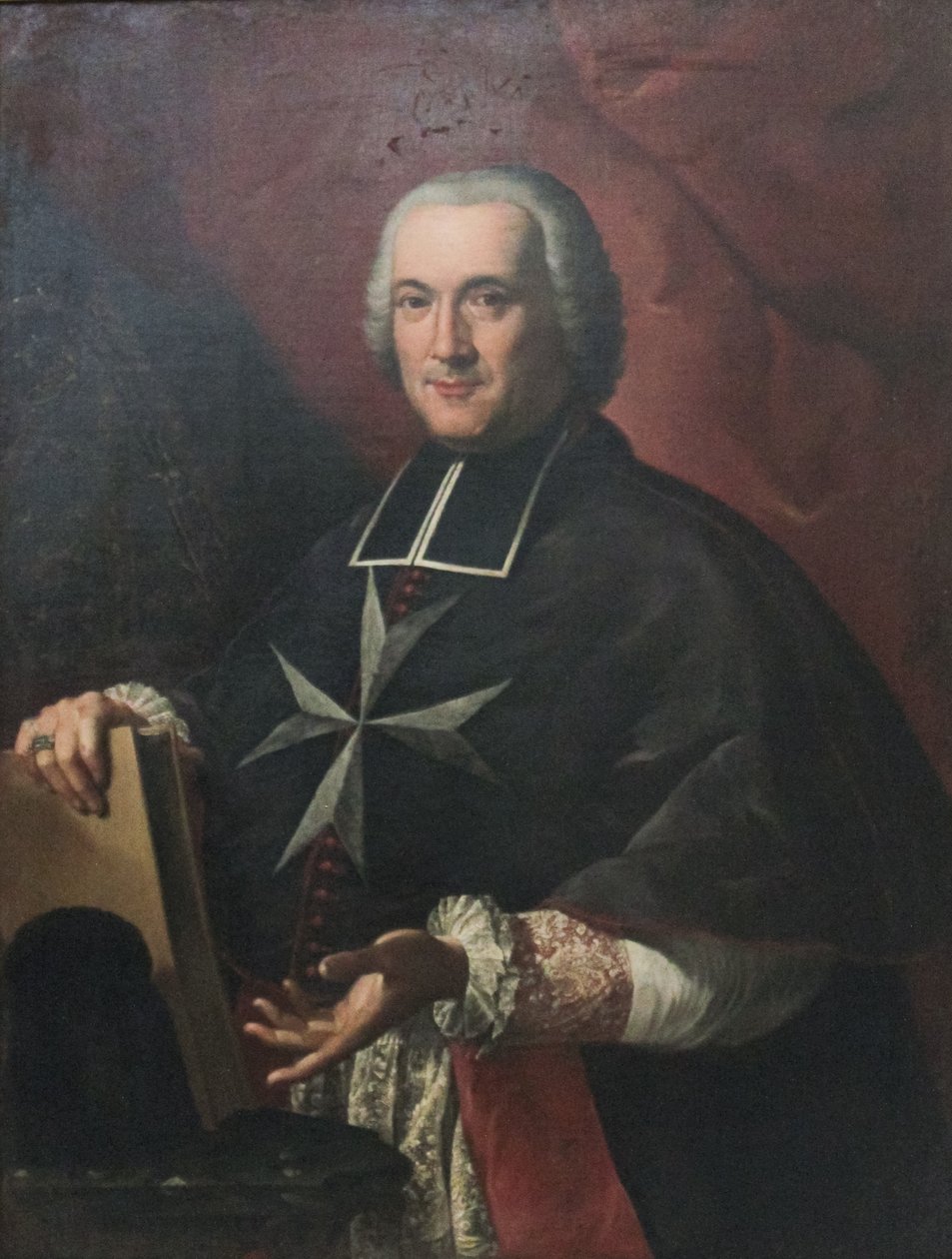 Portret van Grote Prior Giovanni Domenico Mainardi door Antoine de Favray