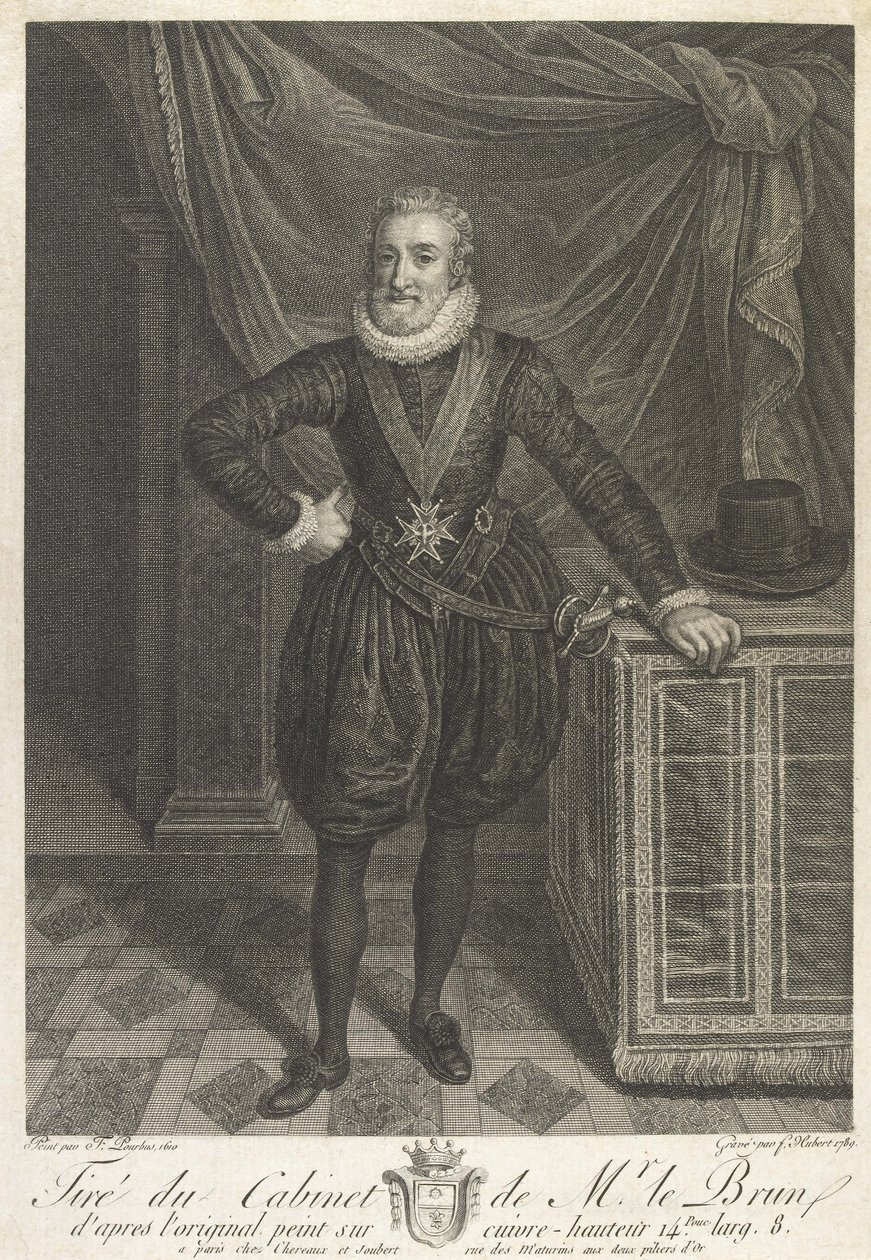 Halflang portret van Henri IV door Antoine de Marcenay de Ghuy