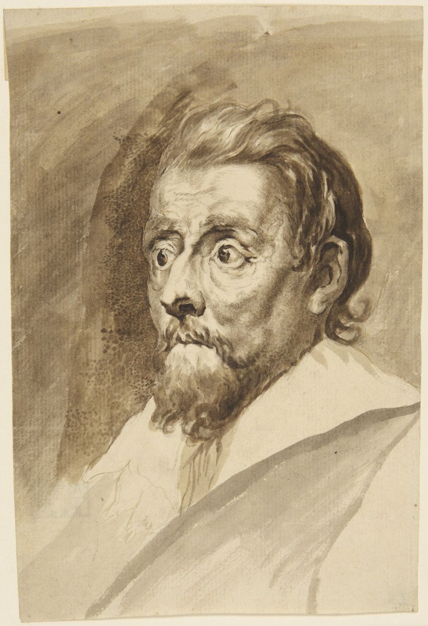 Oude man met baard, naar links gericht door Antoine de Marcenay de Ghuy