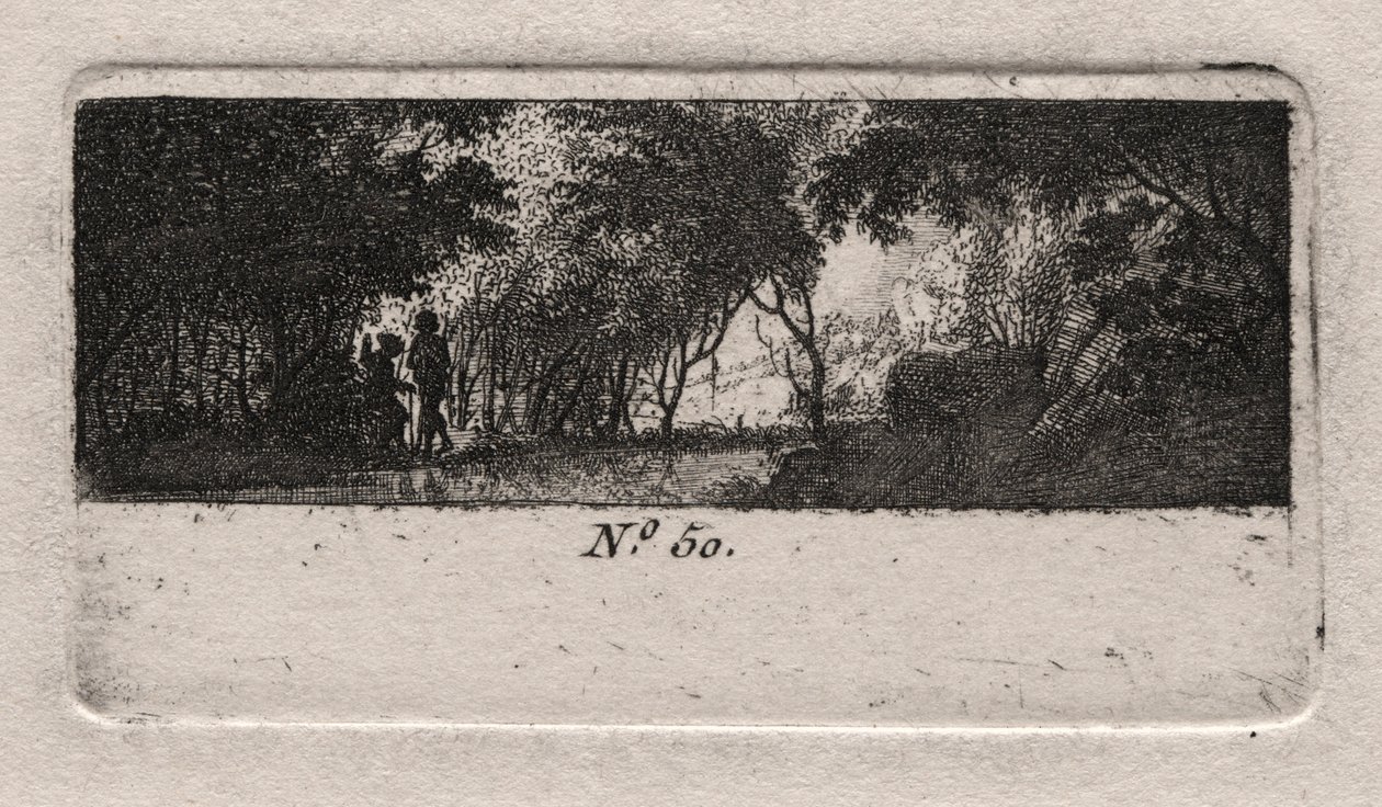 Uitzicht op een Bos door Antoine de Marcenay de Ghuy
