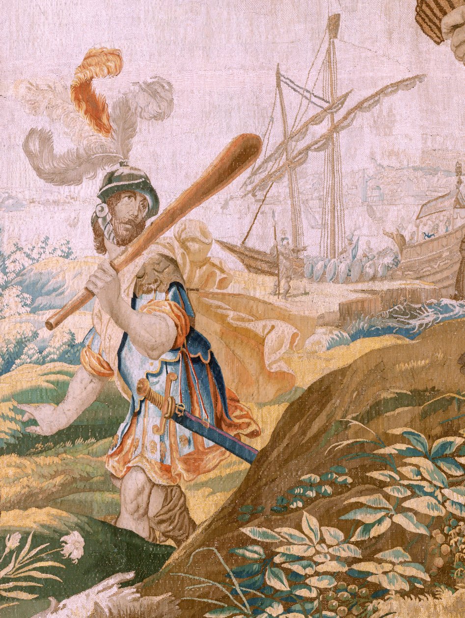 Verhaal van Theseus. Theseus verlaat Ariadne op het eiland Naxos door Antoine or Anthonis Sallaert