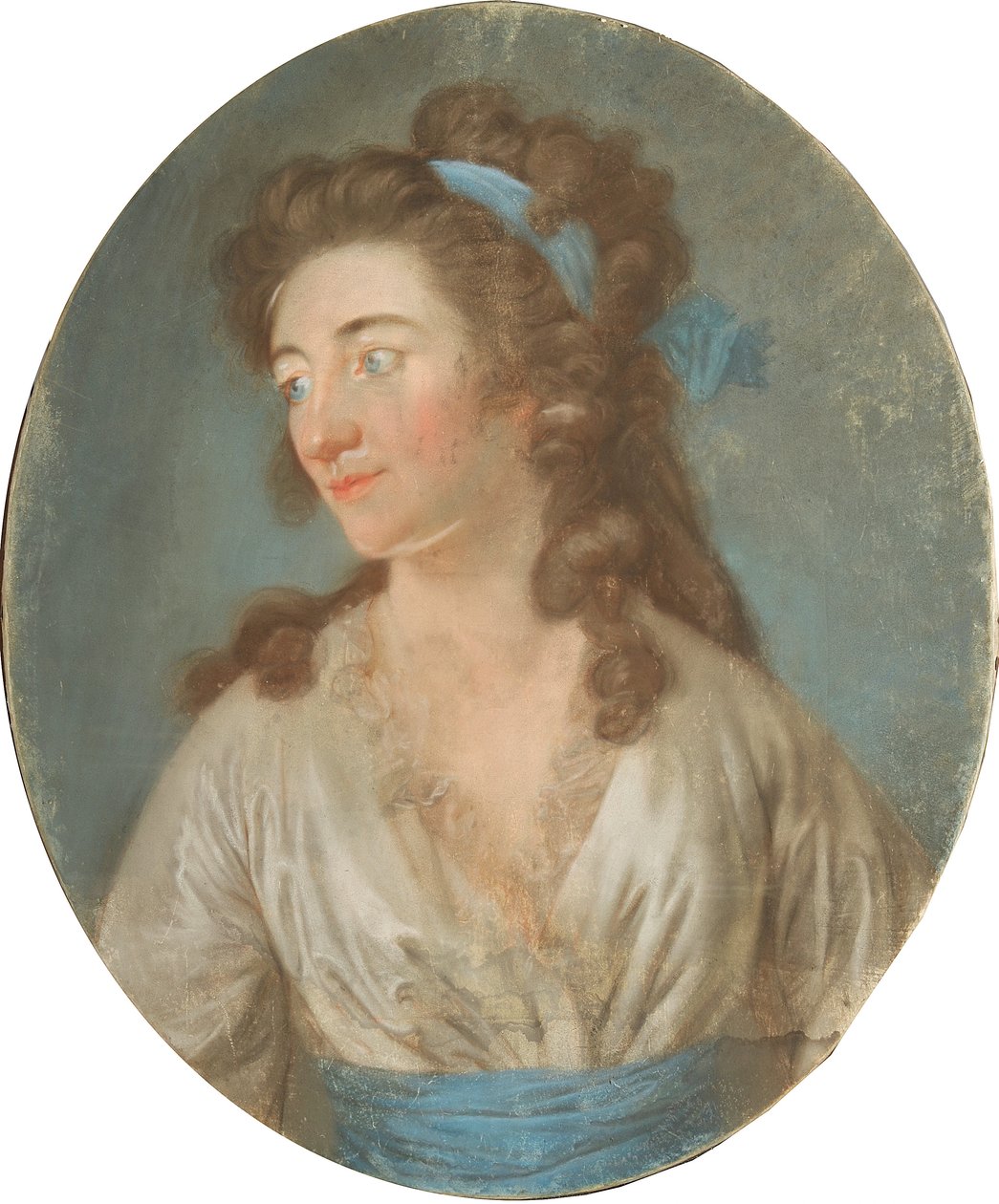 Portret van de schrijfster Elisa von der Recke door Anton Graff