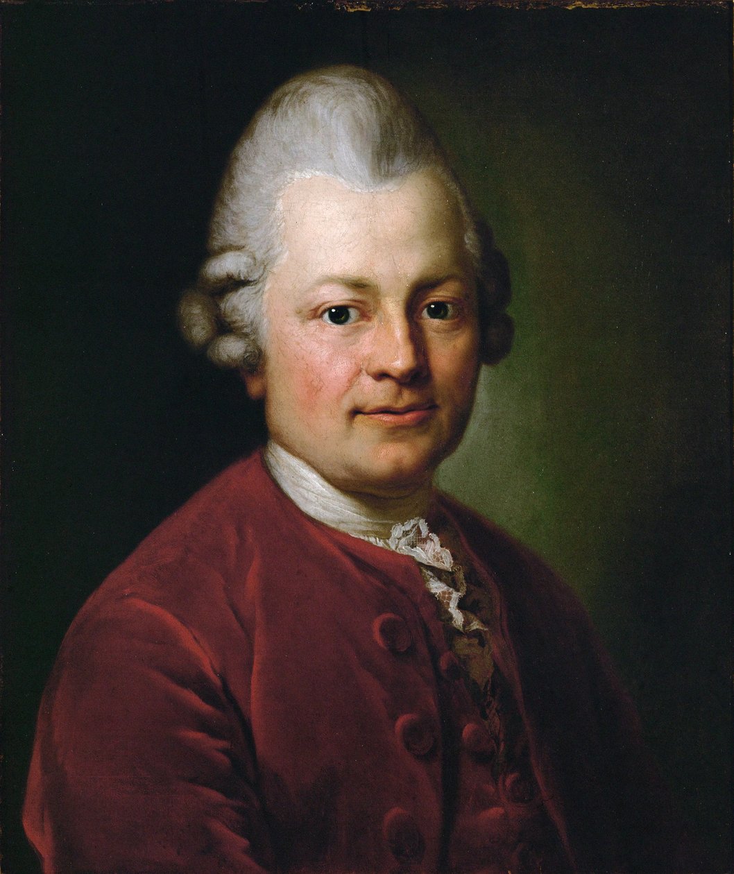 Gotthold Ephraim Lessing, Duits dichter (olieverf op doek) door Anton Graff