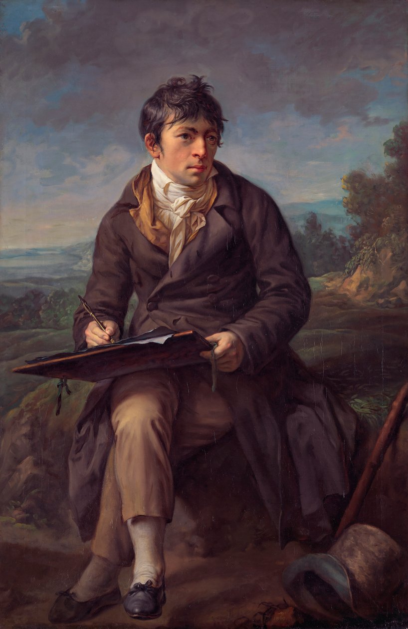 Portret van de landschapschilder Carl Anton Graff door Anton Graff