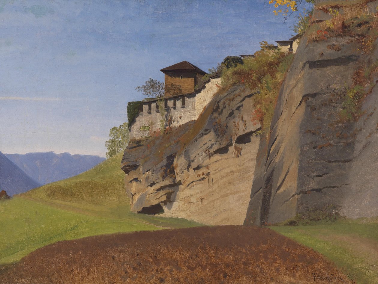 Anton Hlavacek Richterhöhe op de Mönchsberg in Salzburg 1871 door Anton Hlavacek