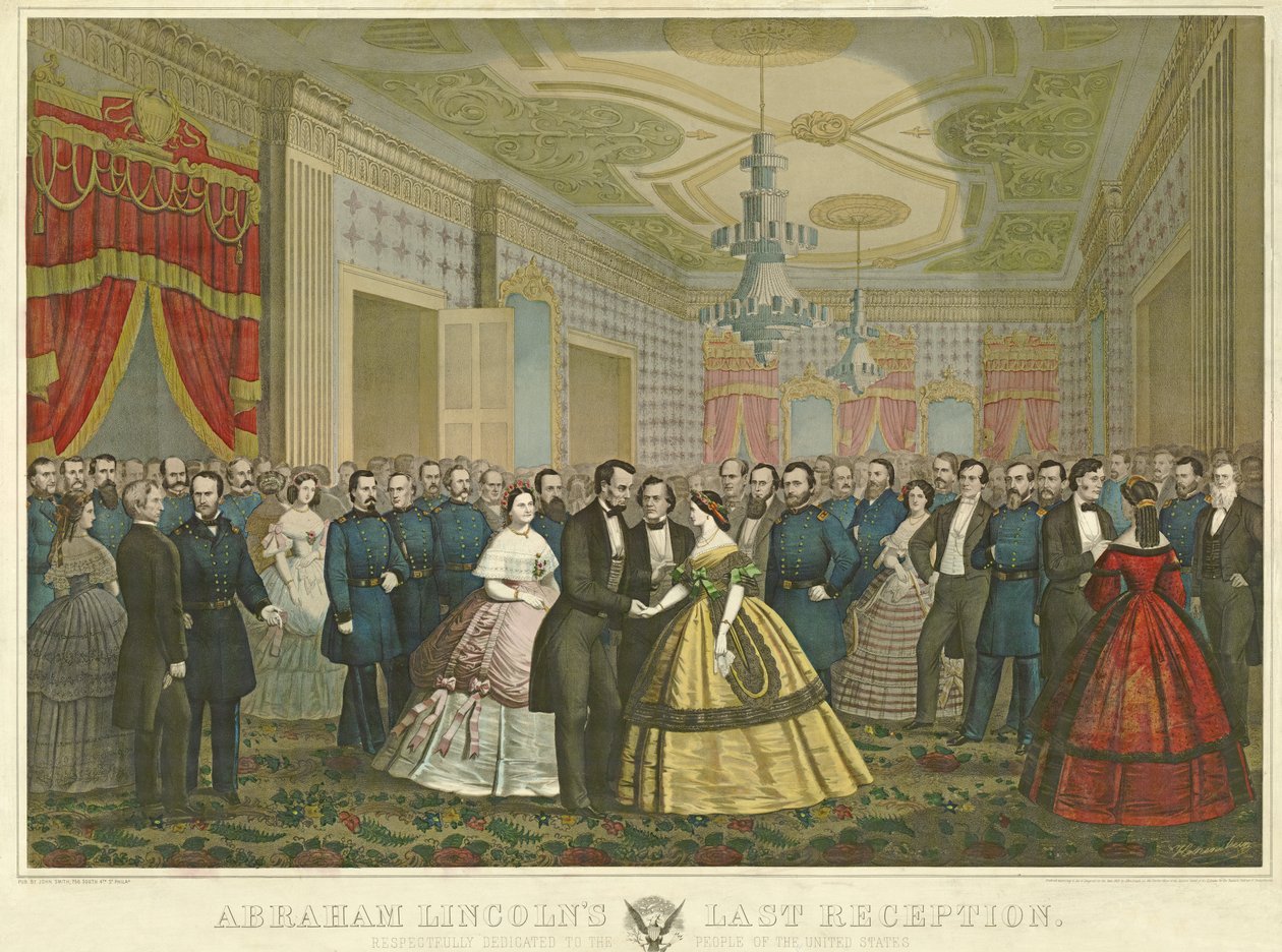 Abraham Lincolns laatste receptie door Anton Hohenstein