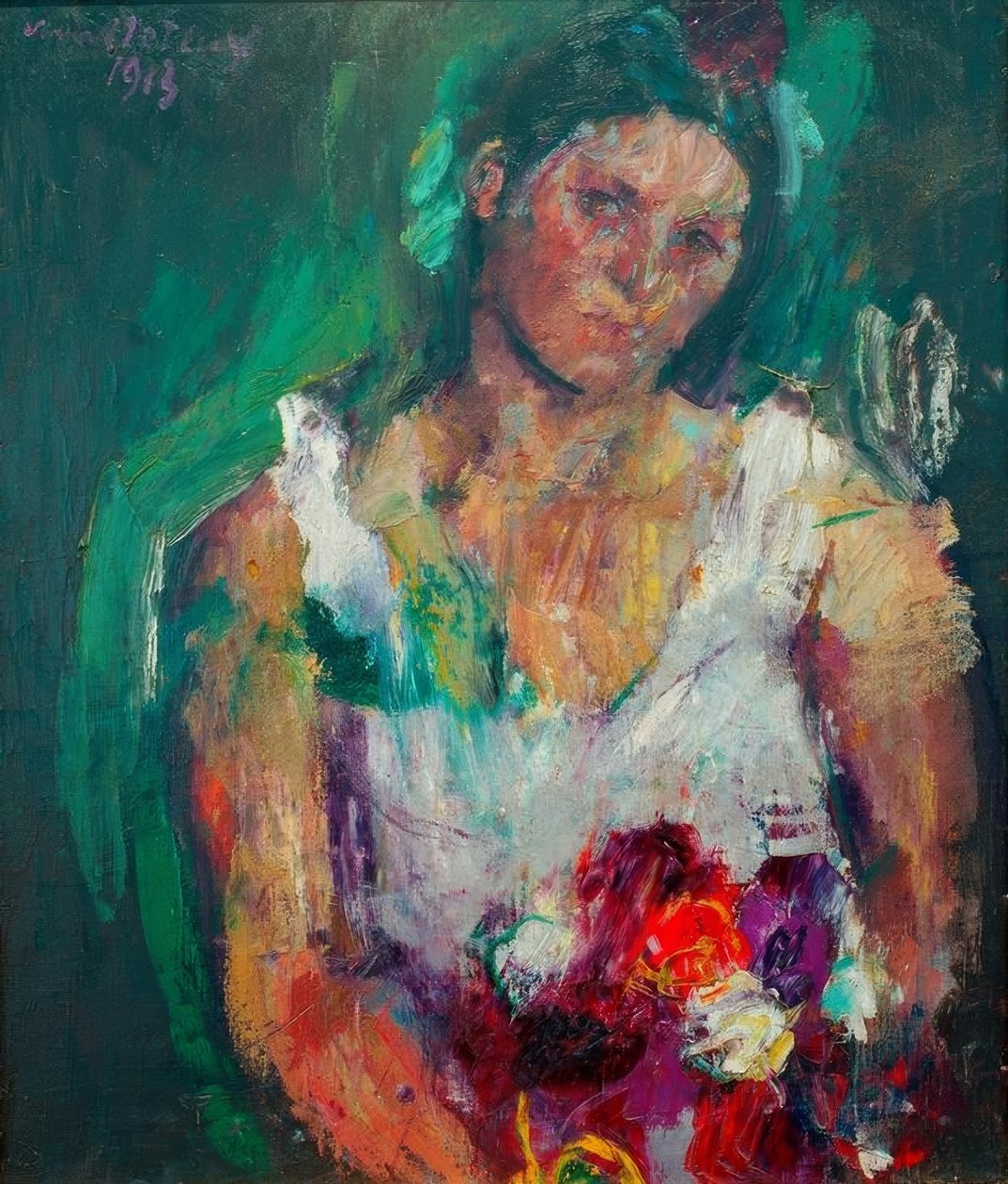Portret van de echtgenote door Anton Kolig