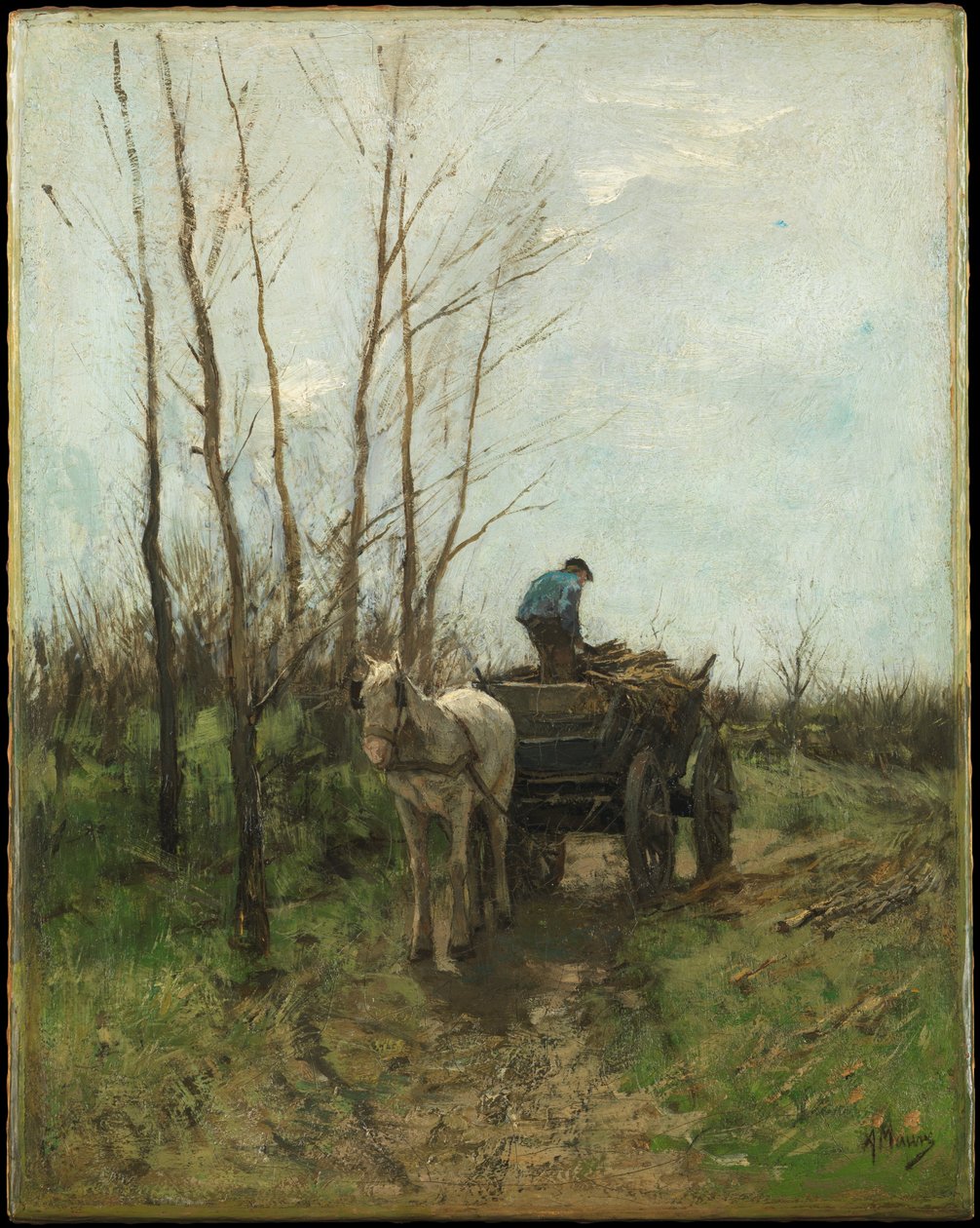 Hout verzamelen door Anton Mauve