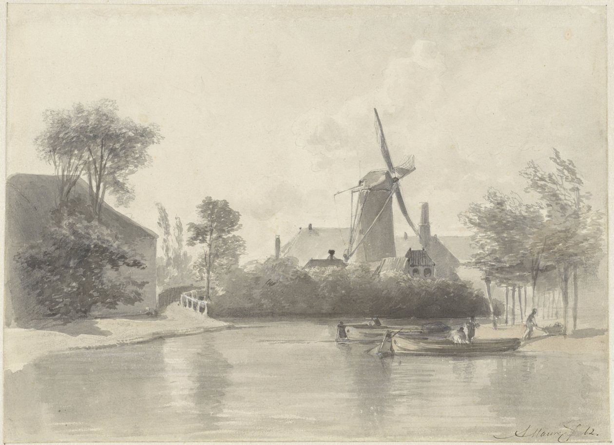 Gezicht te Haarlem door Anton Mauve