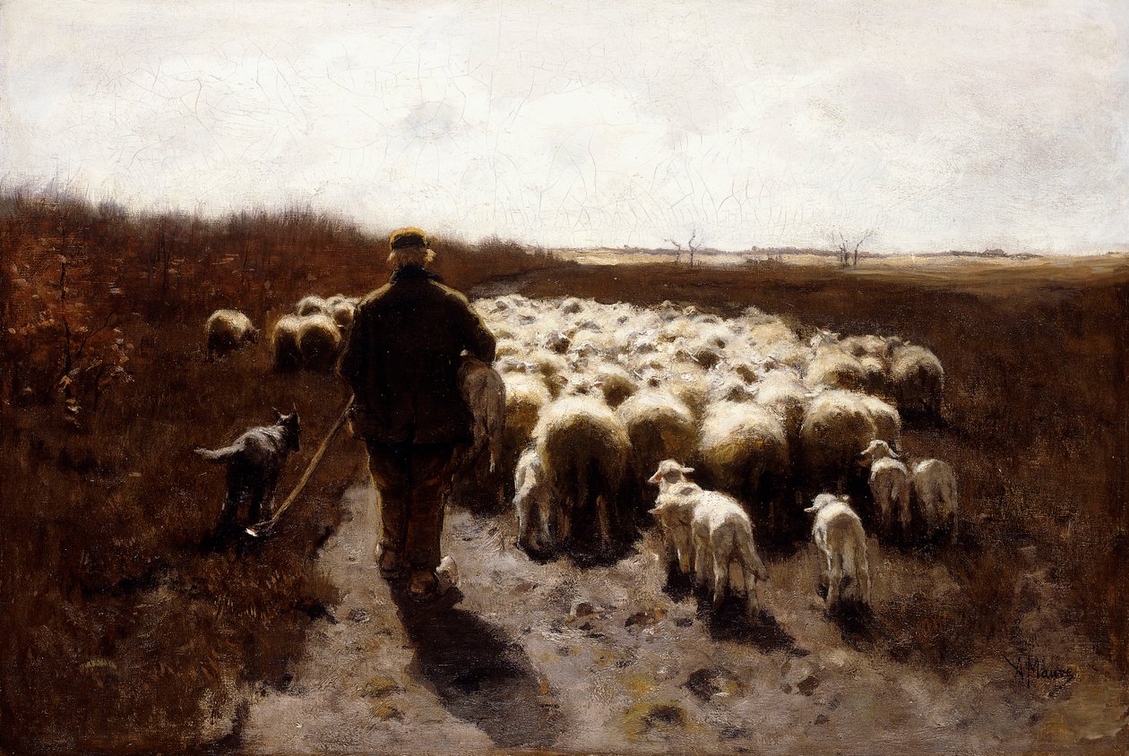 Terugkeer van de kudde door Anton Mauve