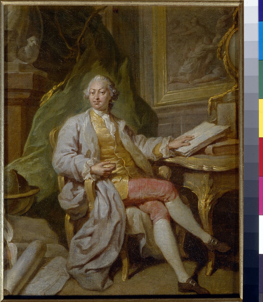 Portret van L Henninger door Anton Pavlovich Losenko