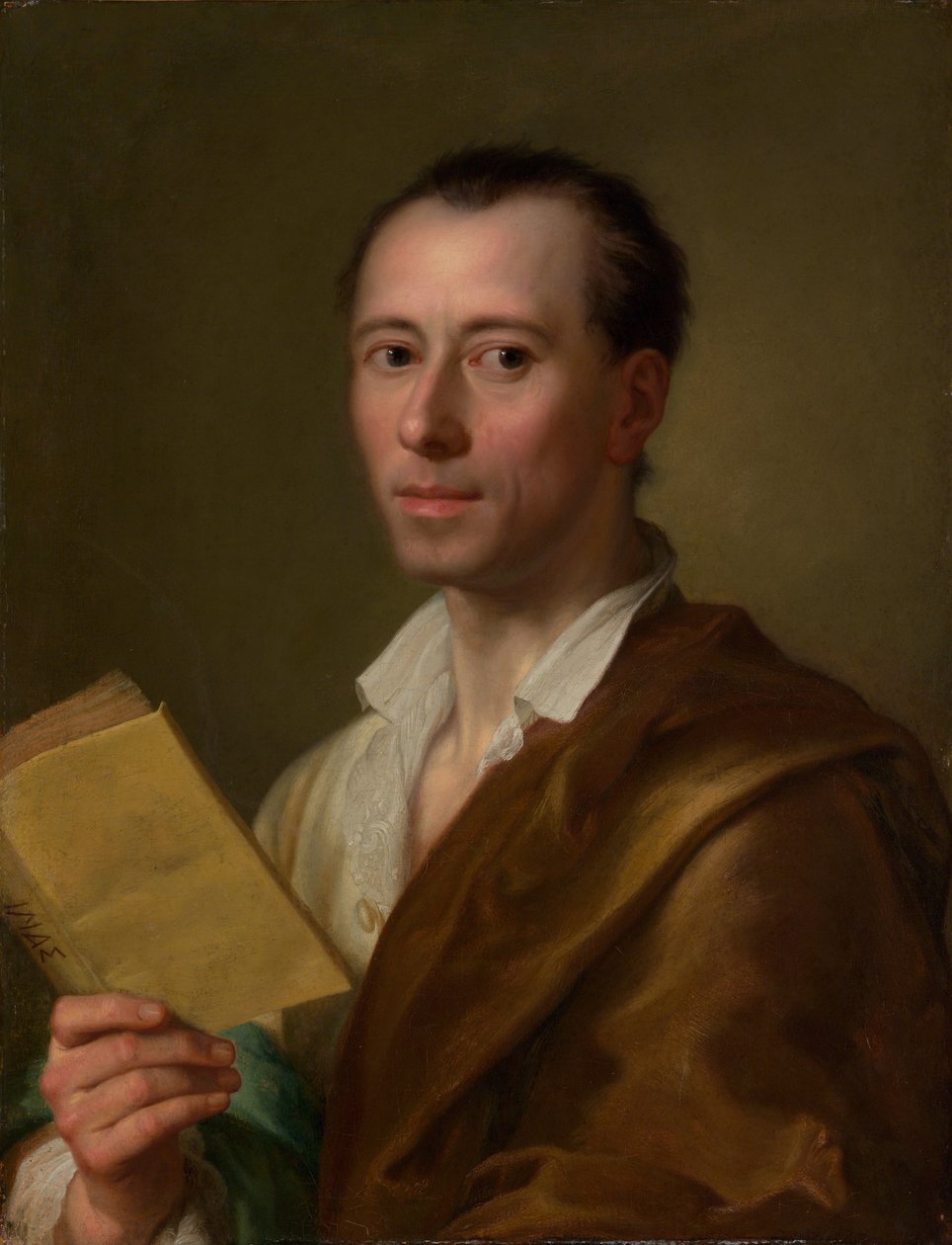 Johann Joachim Winckelmann (1717-1768), c.1777 door Anton Raphael Mengs