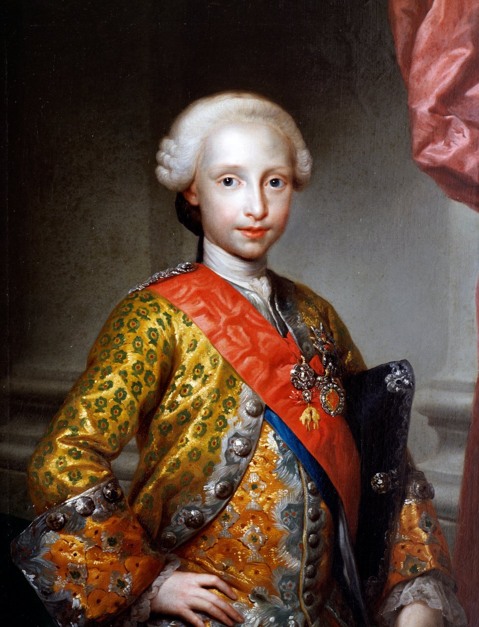 Portret van Antonio Pascual de Borbon y Wettin (Caserta) door Anton Raphael Mengs