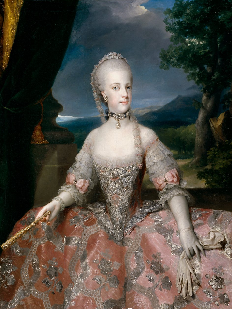 Spaans:  María Carolina de Habsburgo-Lorena, reina de Nápoles Maria Carolina van Habsburg-Lotharingen, koningin van Napels door Anton Raphael Mengs