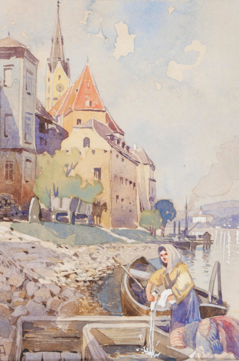 Anton Reckziegel Ybbs an der Donau door Anton Reckziegel