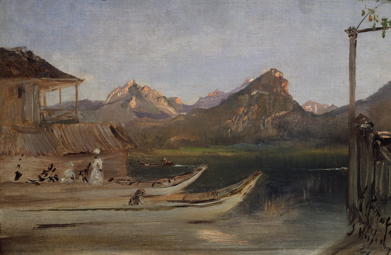 Aan de Wolfgangsee door Anton Romako
