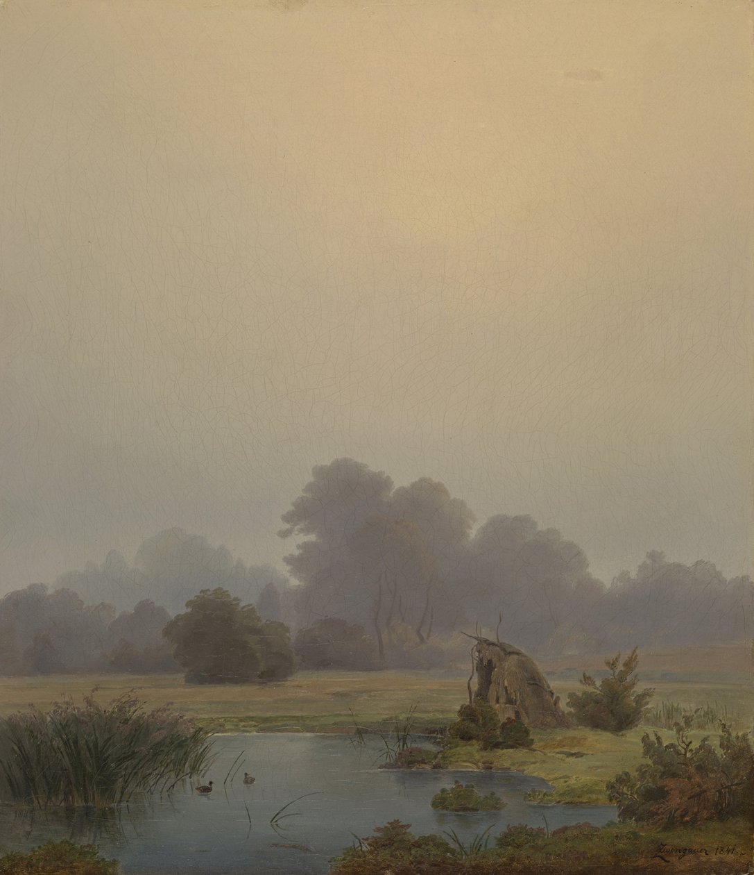 Herfstmorgen door Anton Zwengauer
