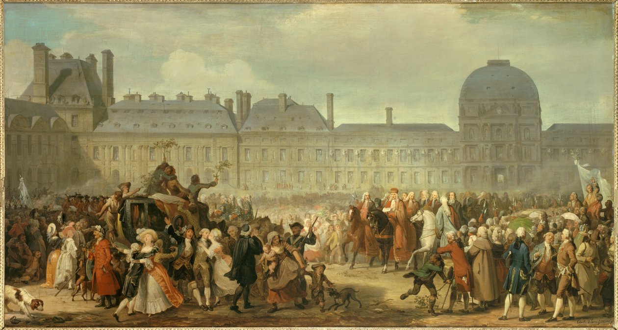 Publicatie van het Verdrag van Versailles voor het Tuilerieënpaleis op 25 november door Anton van Ysendyck