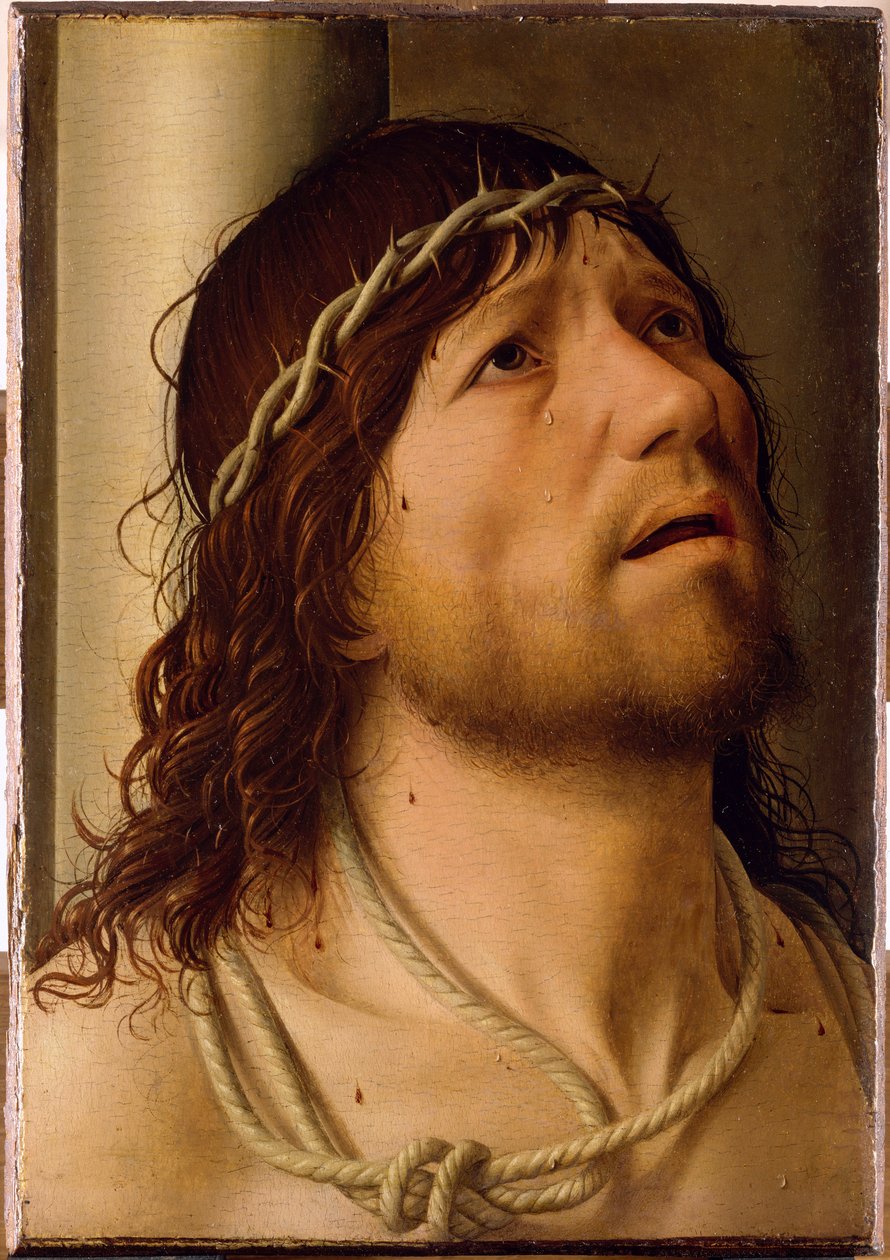 Christus aan de kolom door Antonello da Messina