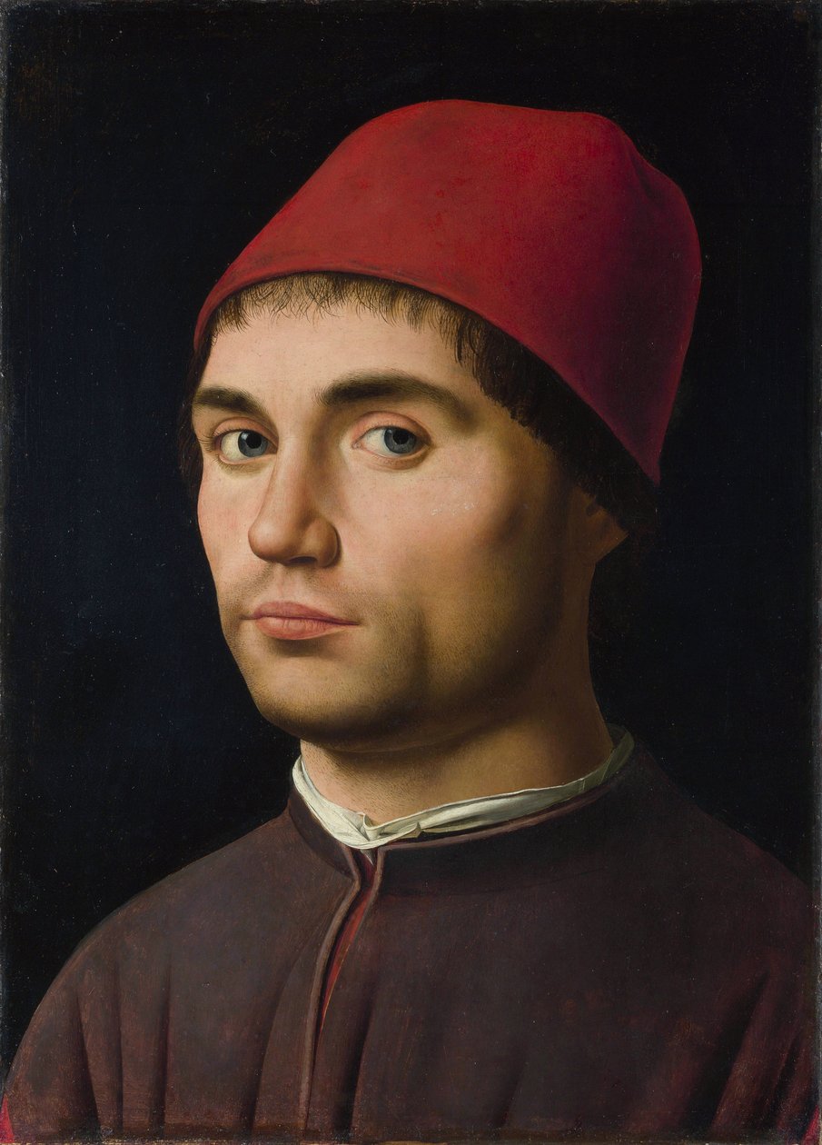 Portret van een man door Antonello da Messina