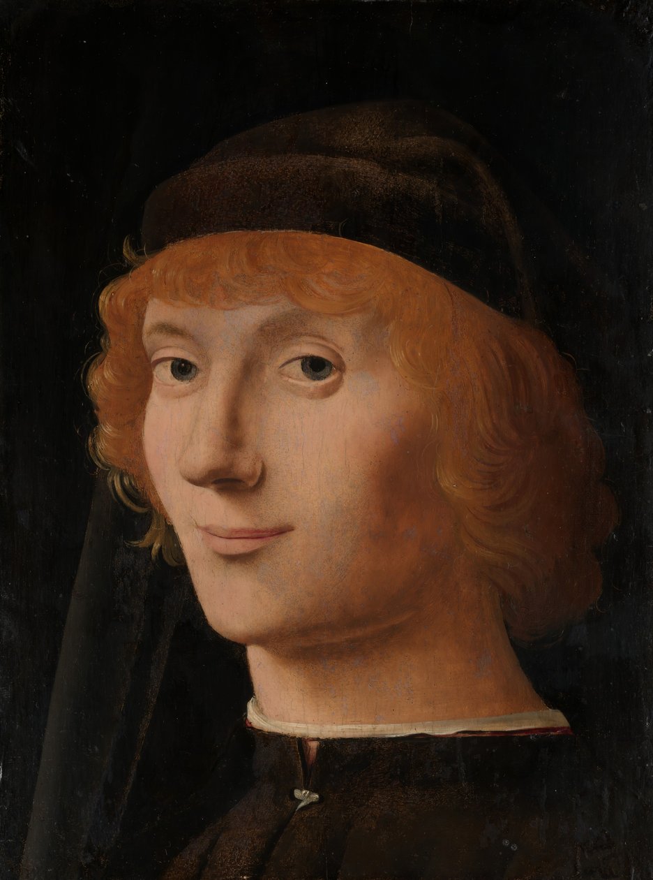Portret van een jonge man, ca. 1470 door Antonello da Messina