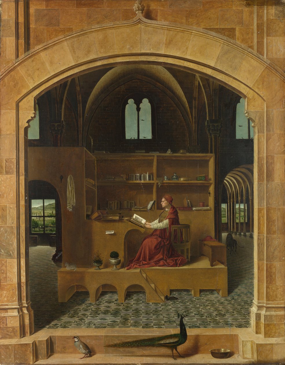 Sint Hiëronymus in zijn Studie door Antonello da Messina