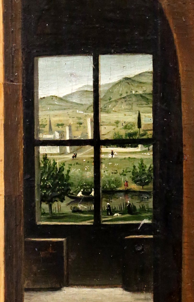 Hiëronymus in zijn studeerkamer, detail, ca.1475 (olieverf op paneel) door Antonello da Messina
