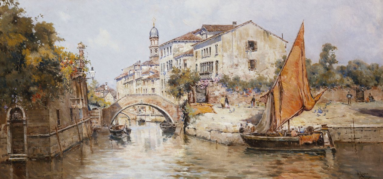 Een Venetiaanse Achterwater door Antonia Maria de Reyna Manescau