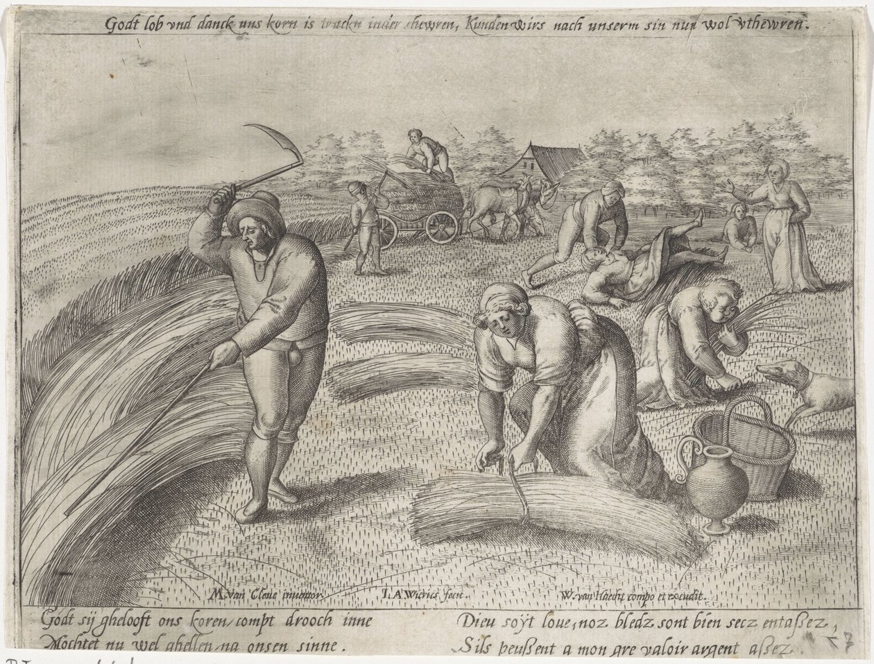 De oogst door Antonie Wierix (II) (possibly)