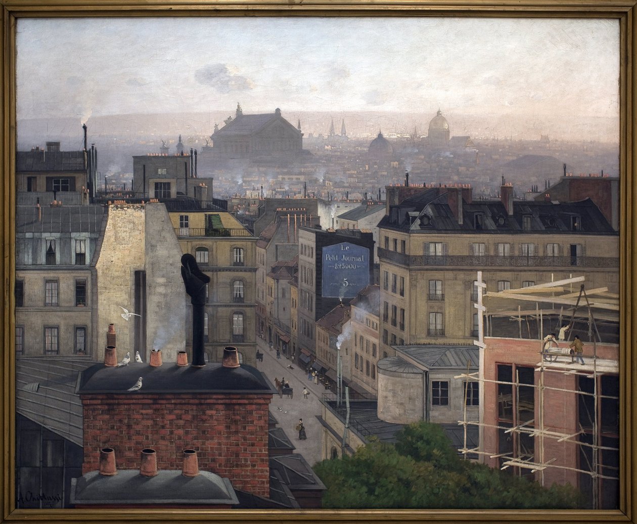 Parijs gezien vanaf Montmartre door Antonin Chittussi