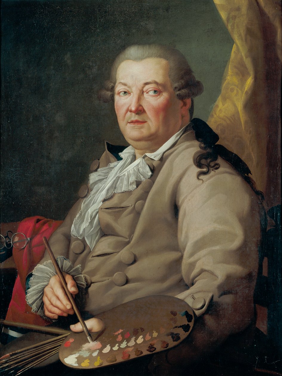 Zelfportret door Antonio the Elder Gonzalez Velazquez