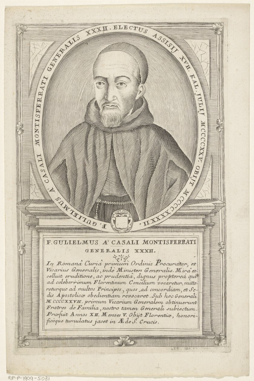 Guillermo Robazoglio da Casale door Antonio Luciani