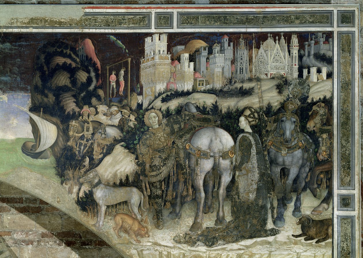 St. George redt de prinses van Trebizond, c.1433-38 door Antonio Pisanello