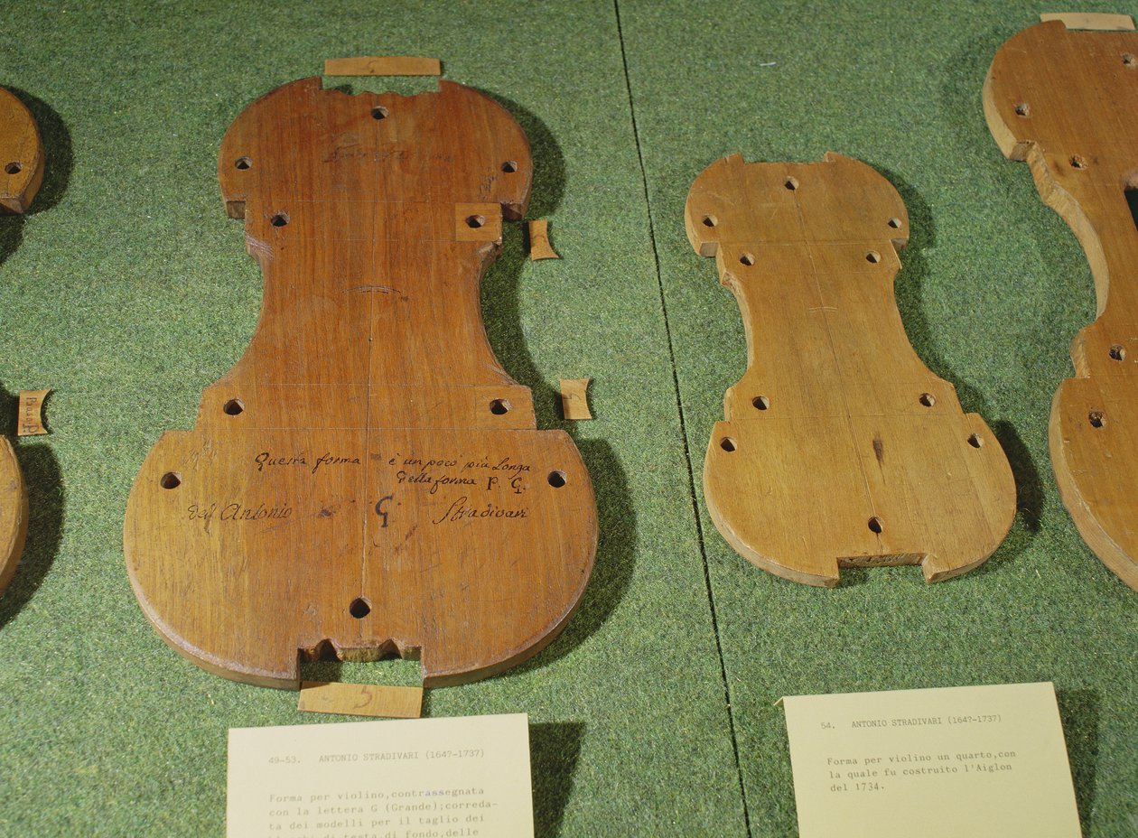 Vioolvormen door Antonio Stradivari
