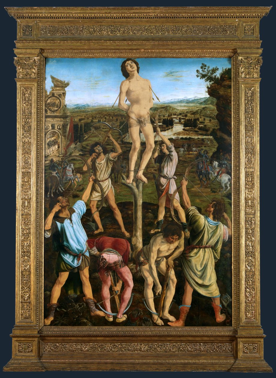 Martelaarschap van Sint Sebastiaan door Antonio del Pollaiolo