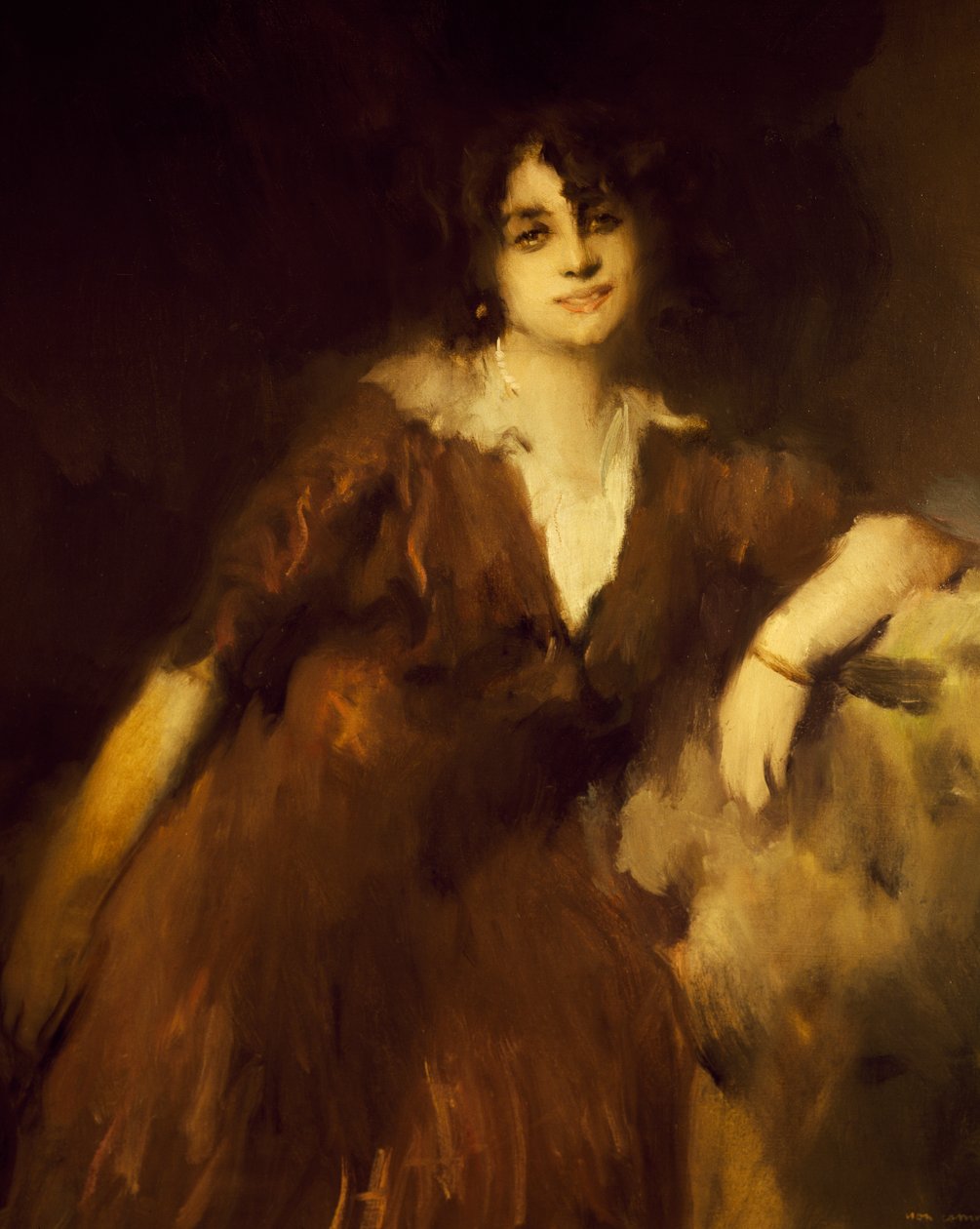 Portret van Rosina Storchio (Venetië) door Antonio Ambrogio Alciati