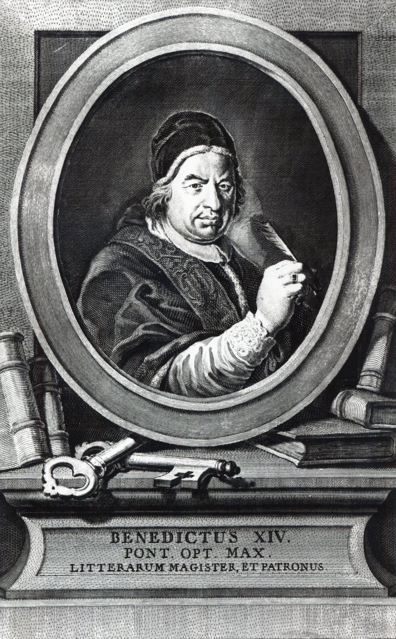 Paus Benedictus XIV door Antonio Baratti