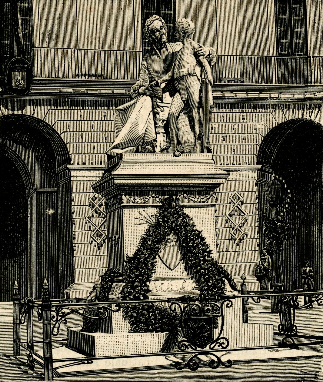 Monument voor Francesca Capece (1769-1848), door Antonio Bortone (1844-1938), Maglie, Apulië, Italië door Antonio Bortone
