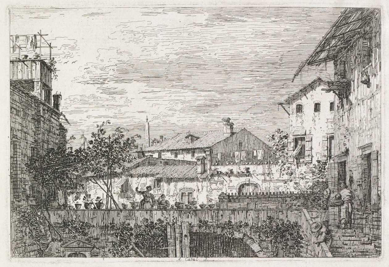 Uitzichten: Het terras door Giovanni Antonio Canal