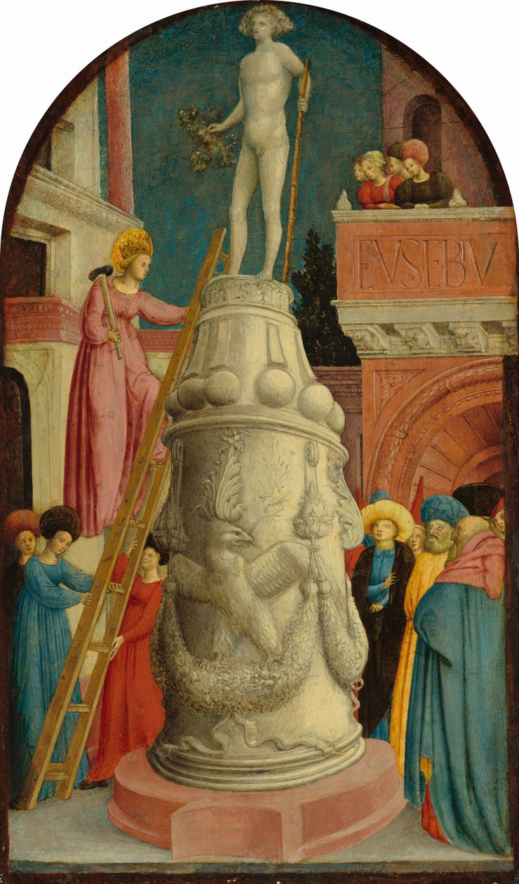 De heilige Apollonia vernietigt een heidens afgodsbeeld, ca. 1442-1445 (tempera op populierenpaneel) door Antonio & D