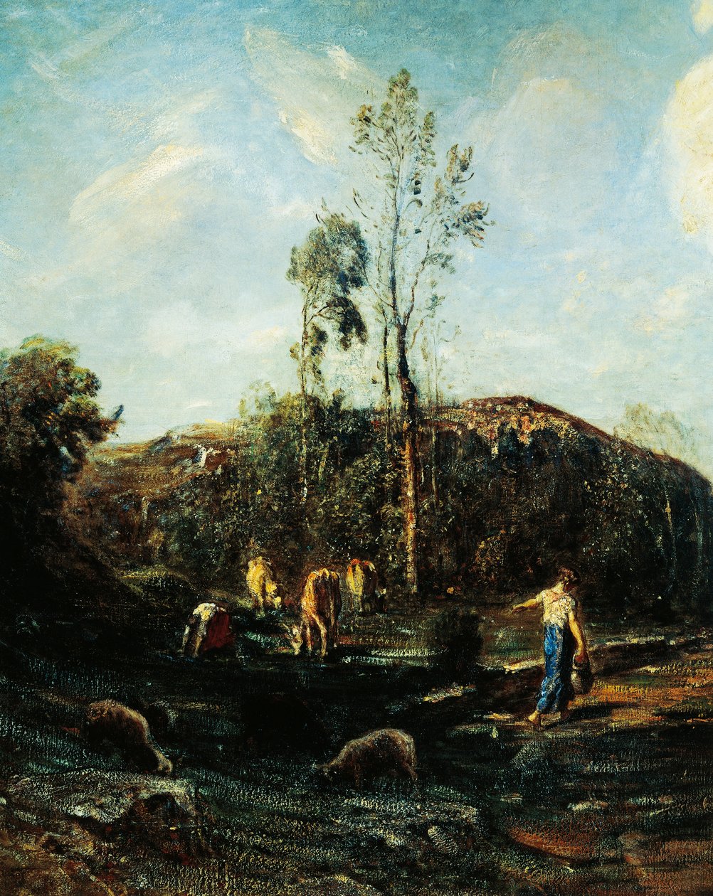 De wolken door Antonio Fontanesi