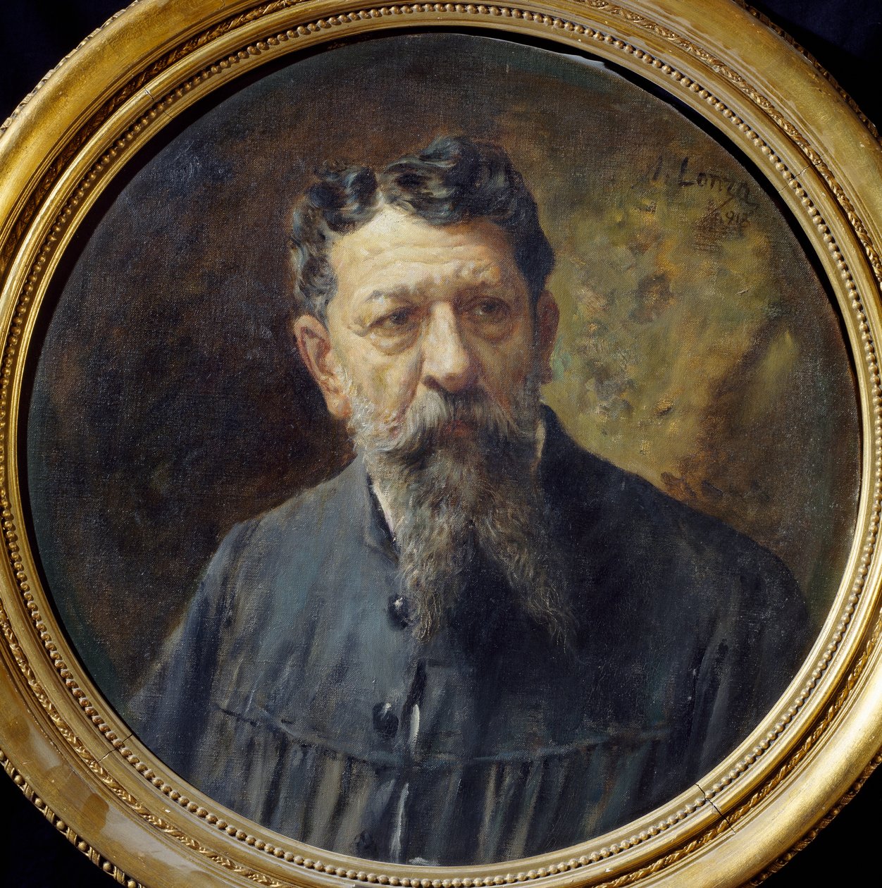 Portret van schilder Scomparini door Antonio Lonza