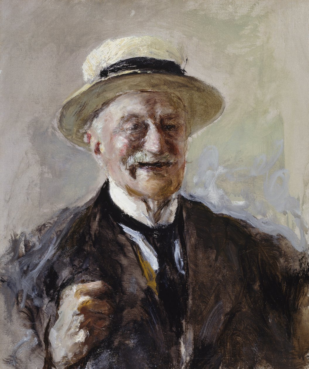 Zelfportret door Antonio Mancini