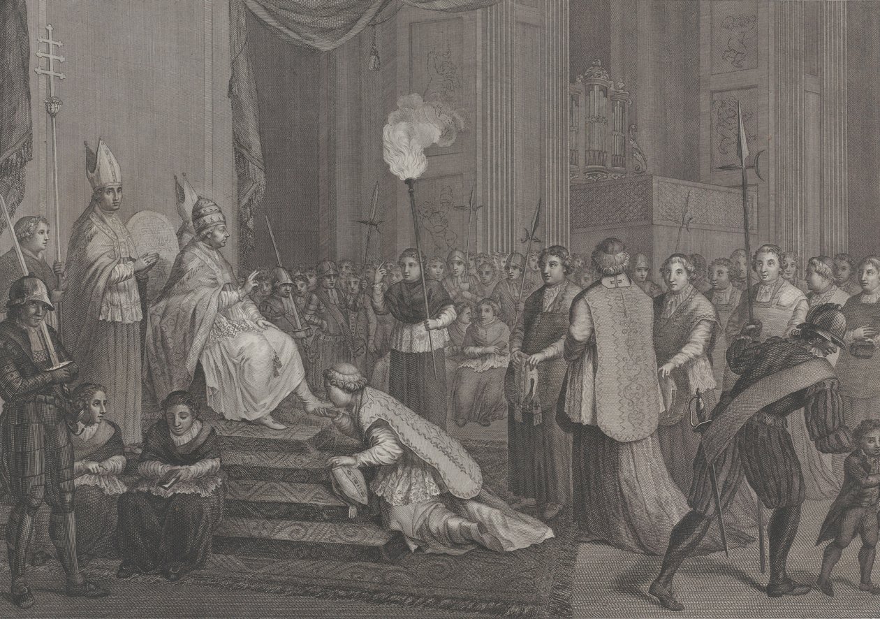 Kroning van Paus Pius VI, 1801 door Antonio Poggioli