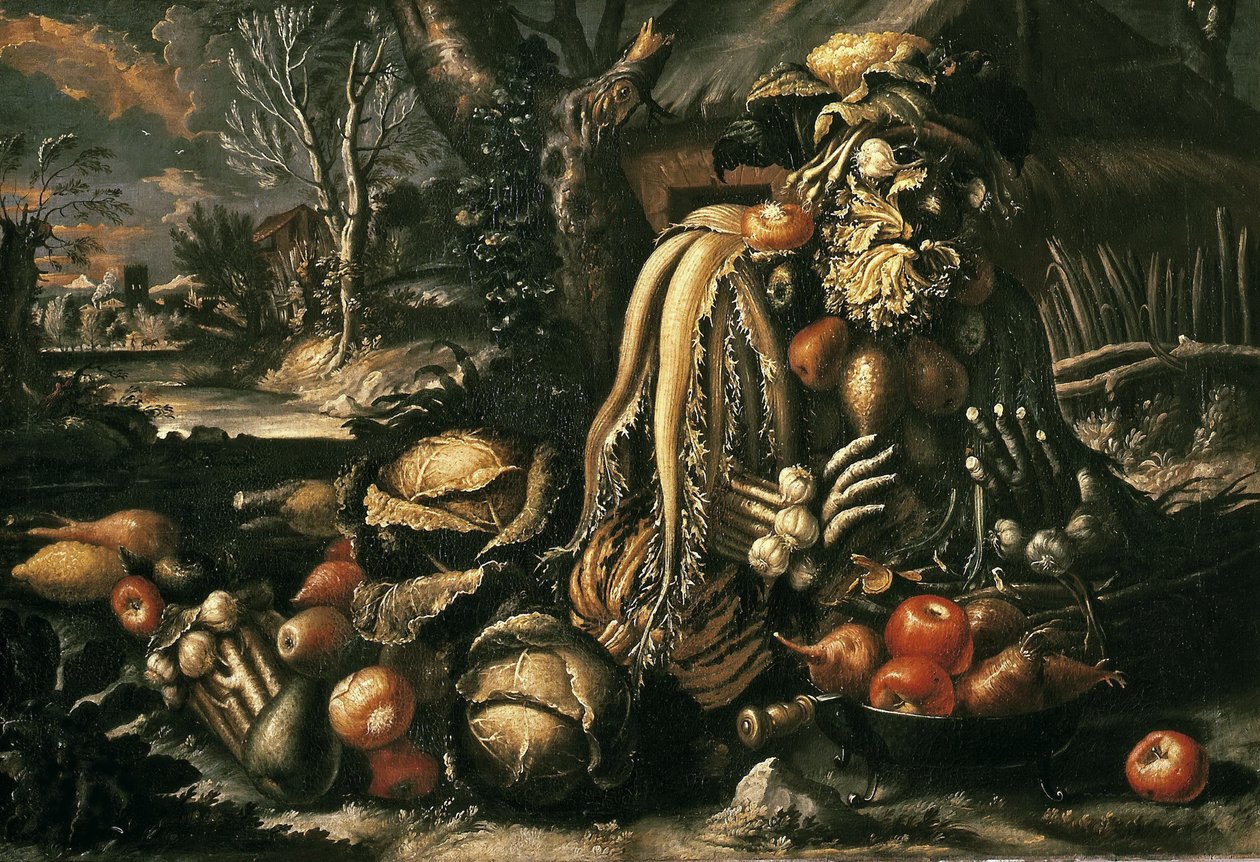 De vier seizoenen: Winter, tussen 1685 en 1695 door Antonio Rasio